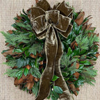 Locally-Made Decorated Magnolia Wreath